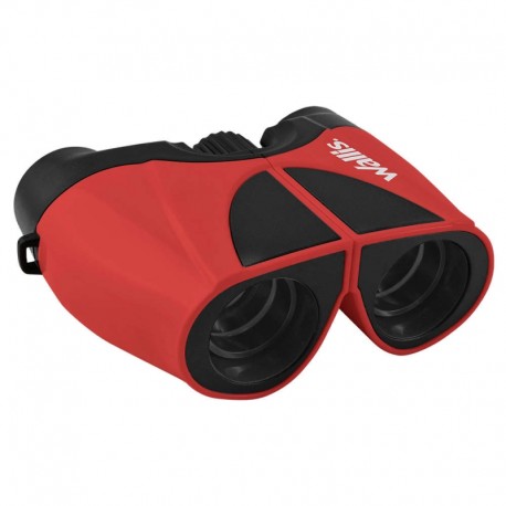 Binocular compacto tipo porro 10 x 22 mm rojo