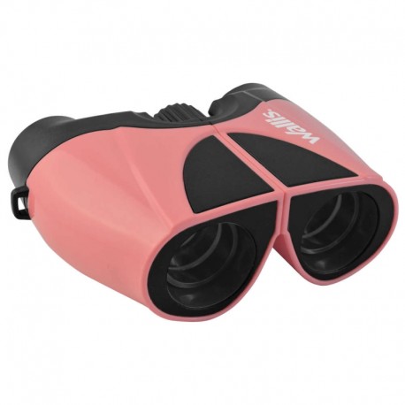 Binocular compacto tipo porro 10 x 22 mm rosa