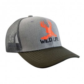 Gorra con malla y ajustador, "Wild Life", gris con verde olivo