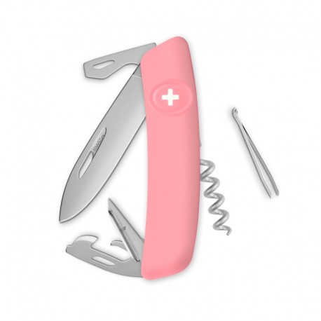 Navaja ALLMATT Standard D03, 11 funciones, rosa