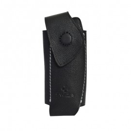 Funda universal piel bovino negra con imán, para navaja Swiza