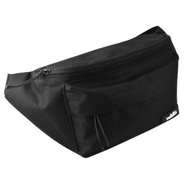 Cangurera unisex c/ 2 compartimientos, correa ajustable, negro