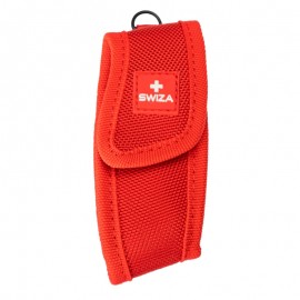 Funda universal nylon para navaja Swiza con velcro, rojo