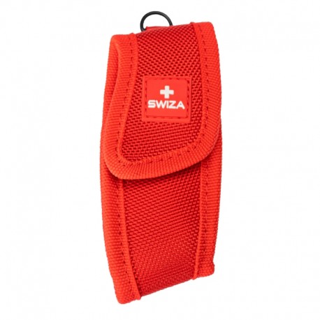 Funda universal nylon para navaja Swiza con velcro, rojo